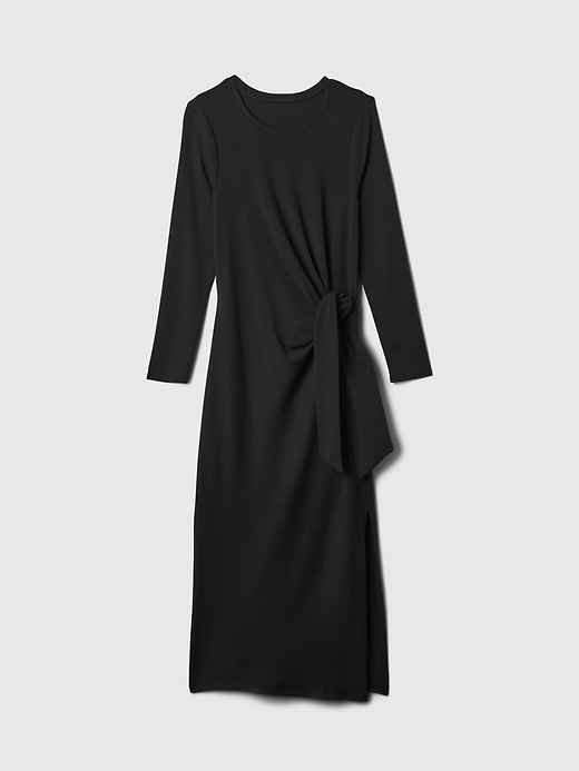 Image number 7 showing, Modern Rib Tie-Knot Midi Dress