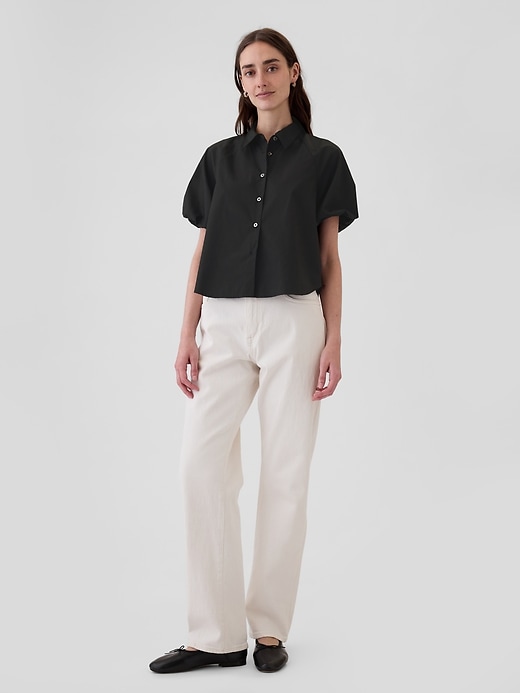 Image number 3 showing, Organic Cotton Bubble Sleeve Shirt