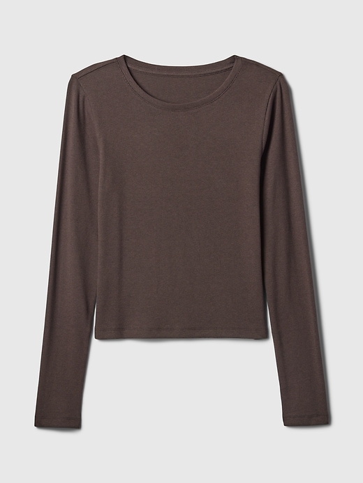 Image number 4 showing, Modern Rib Cropped T-Shirt