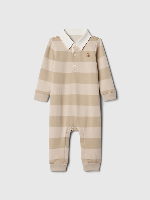 Image number 3 showing, Baby Vintage Soft Rugby Polo One-Piece