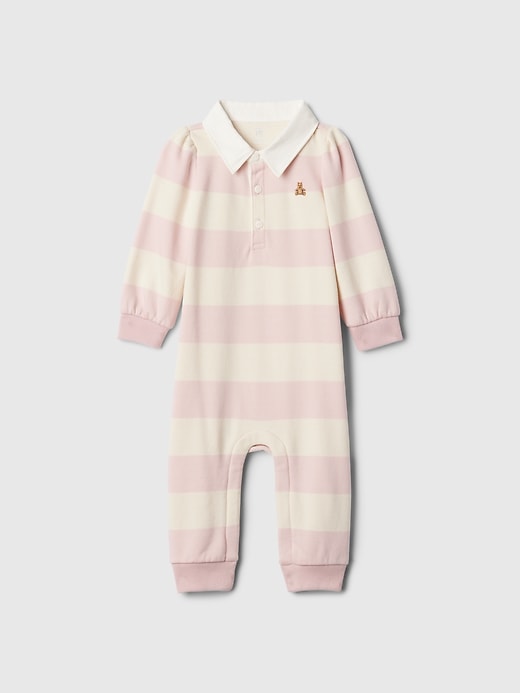 Image number 3 showing, Baby Vintage Soft Rugby Polo One-Piece