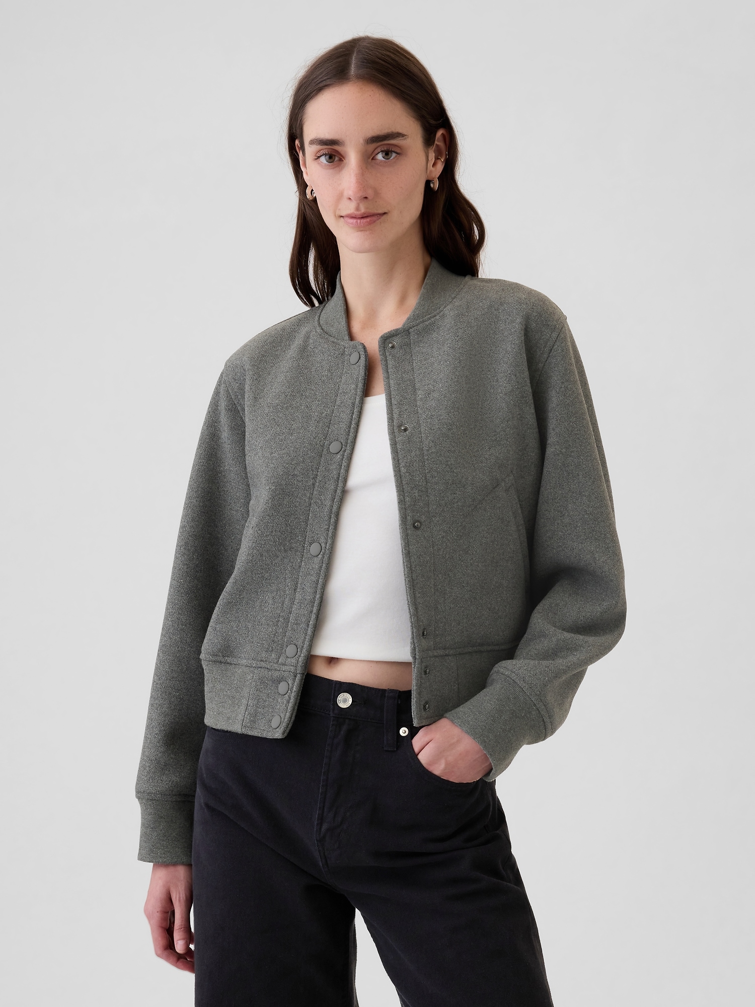 Wool Bomber Jacket Gap