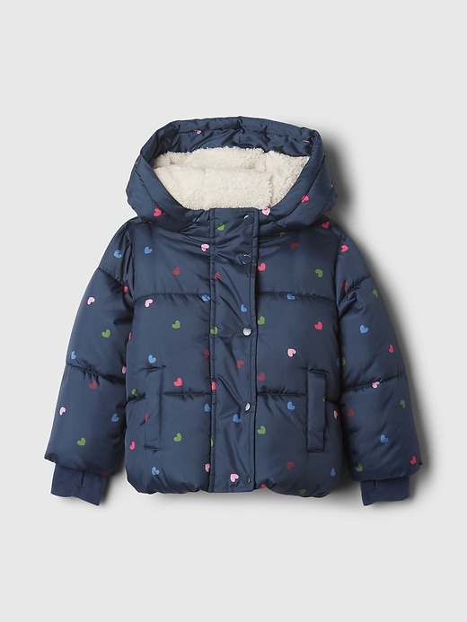 Image number 1 showing, babyGap Recycled Nylon Cozy Puffer Jacket