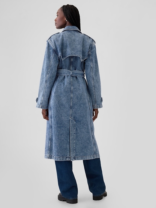 Image number 2 showing, Longline Icon Denim Trench Jacket