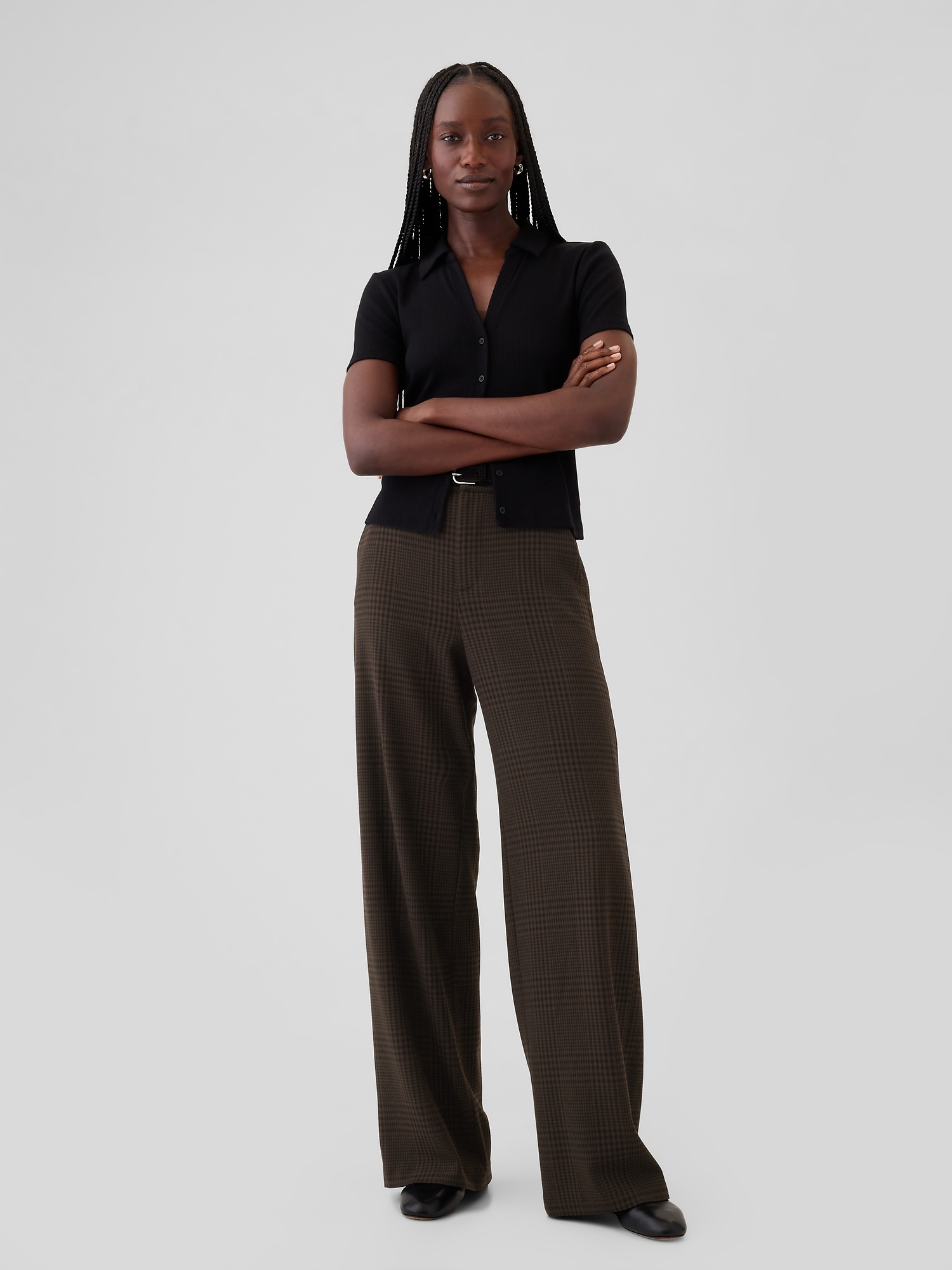 365 High Rise Brushed Twill Trousers