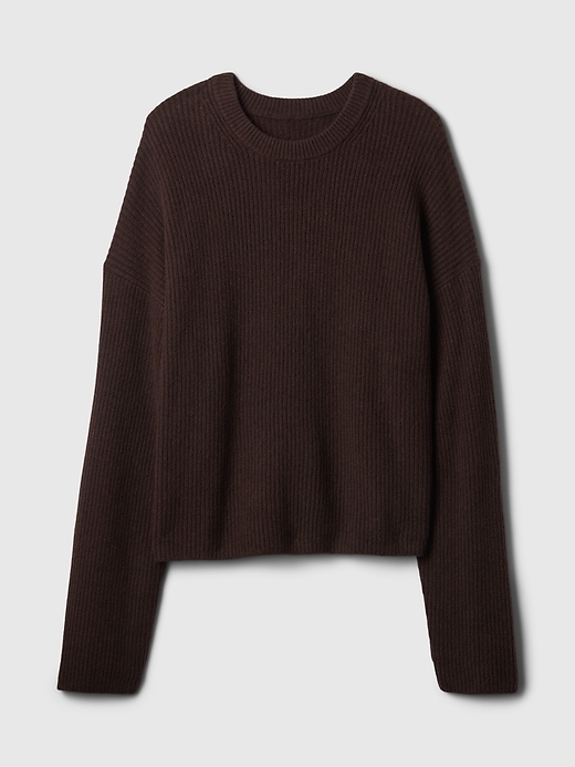 Image number 5 showing, CashSoft Shaker-Stitch Crewneck Sweater