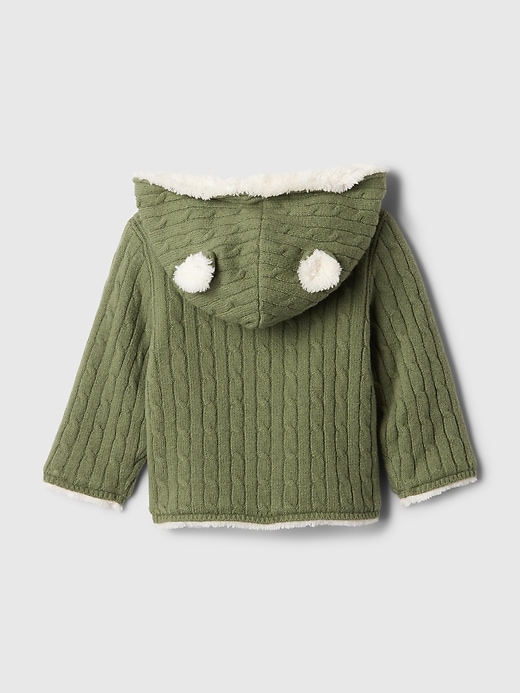 Image number 2 showing, Baby CashSoft Cozy Bear Cardigan