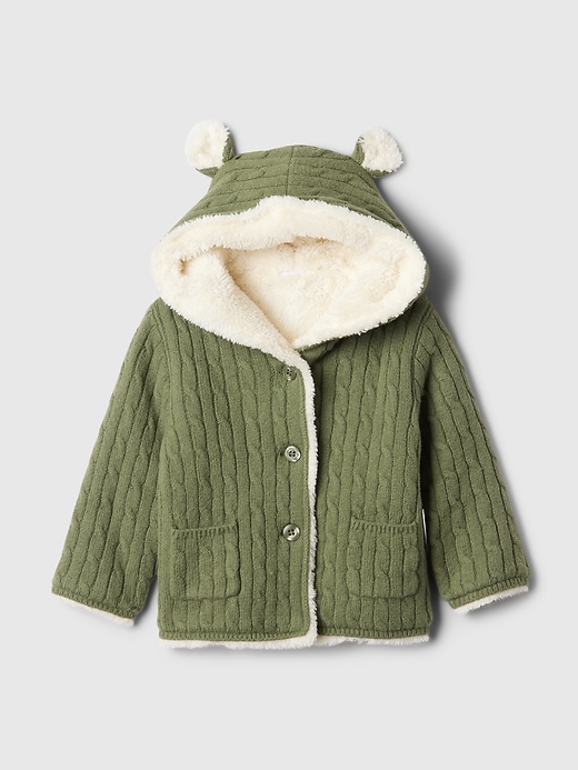 Image number 1 showing, Baby CashSoft Cozy Bear Cardigan