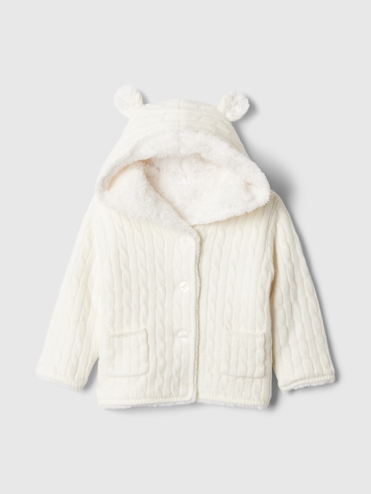 Image number 1 showing, Baby CashSoft Cozy Bear Cardigan