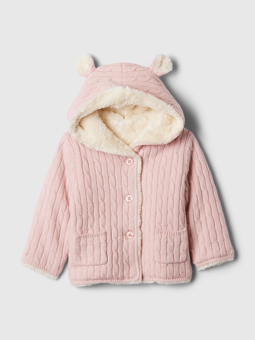 Image number 1 showing, Baby CashSoft Cozy Bear Cardigan