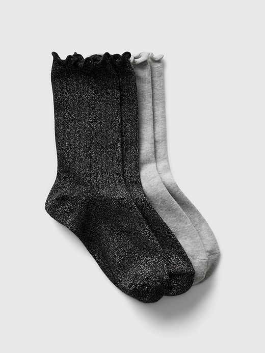 Image number 3 showing, Ruffle Crew Socks (2-Pack)