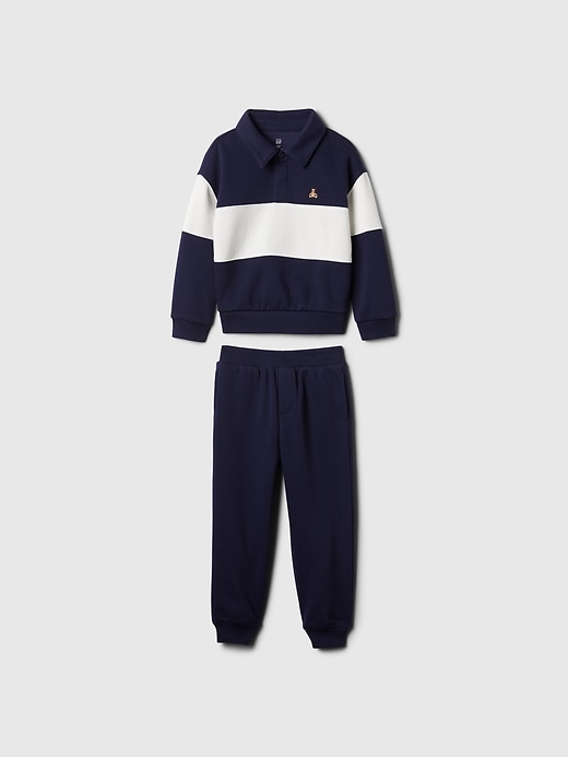 Image number 1 showing, babyGap Vintage Soft Rugby Sweat Set