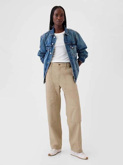 Image number 1 showing, High Rise Double-Knee Carpenter Pants