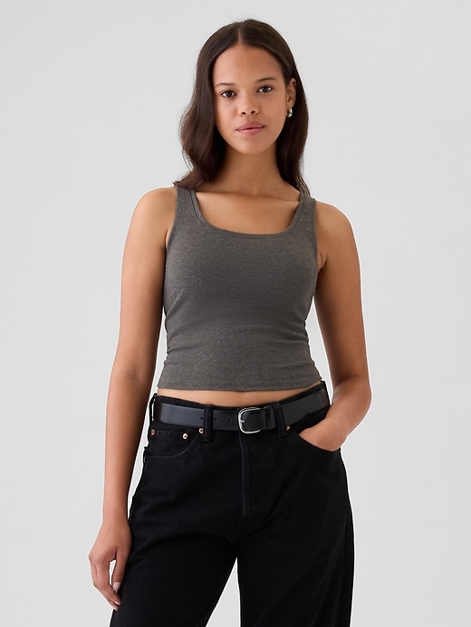Image number 1 showing, Modern Cropped Tank Top