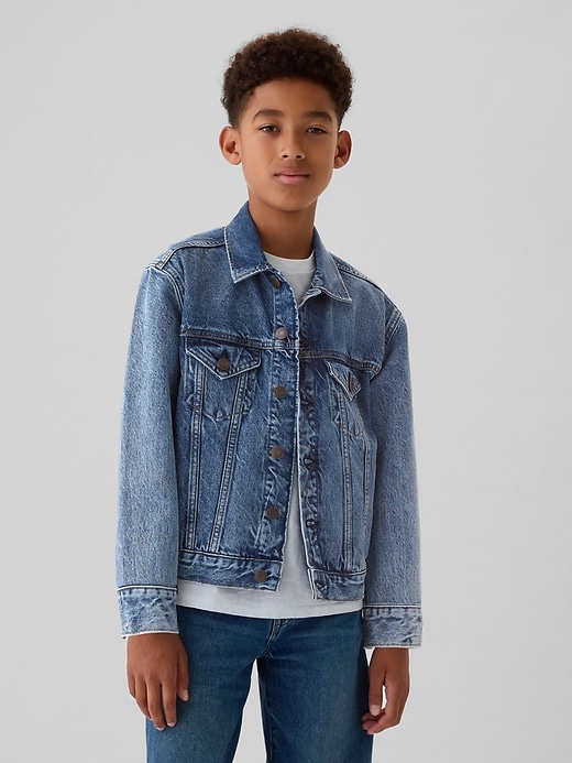 Image number 6 showing, Kids Organic Cotton Icon Denim Jacket