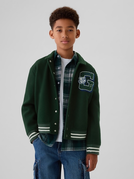 Image number 6 showing, Kids Varsity Jacket