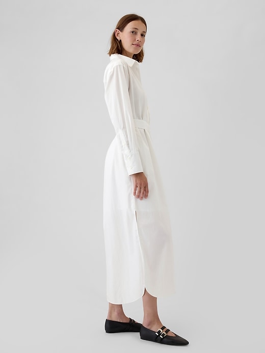 Image number 3 showing, Organic Cotton Maxi Shirtdress