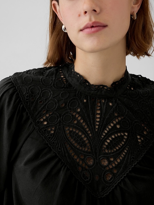 Image number 4 showing, Embroidered Eyelet Top