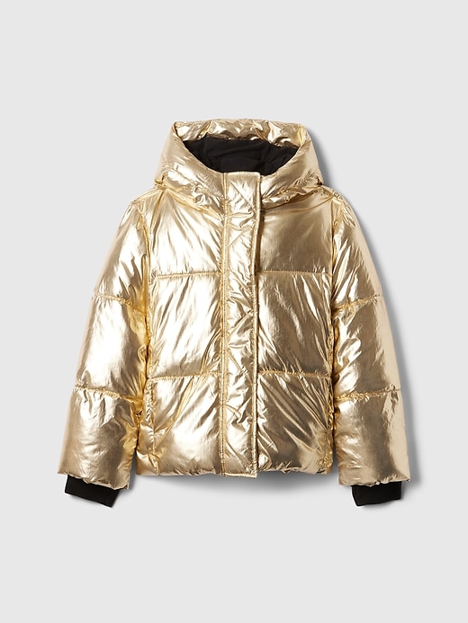 Image number 5 showing, Kids Recycled Metallic Puffer Jacket