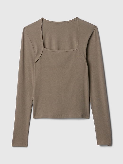 Image number 5 showing, Modern Rib Square-Neck Top