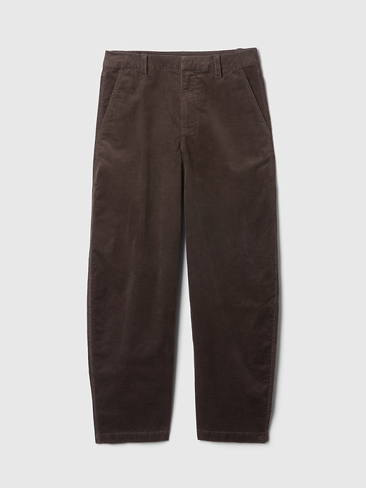 Image number 7 showing, High Rise Corduroy Tapered Ankle Trousers