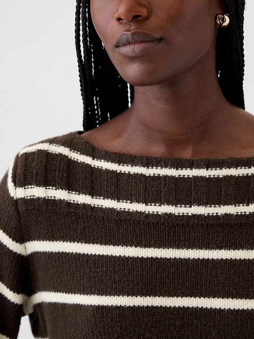 Image number 4 showing, CashSoft Boatneck Sweater