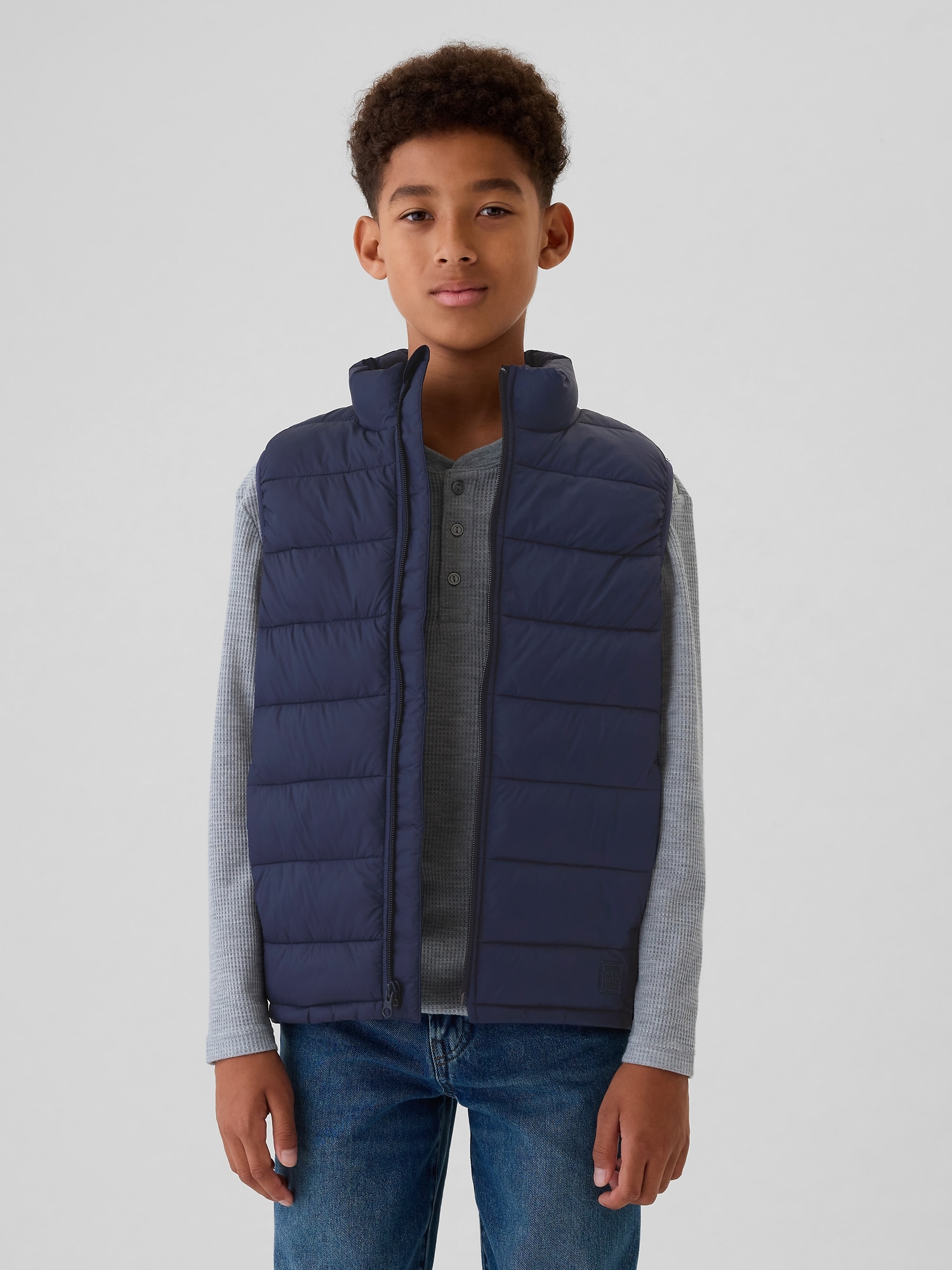 Kids Recycled Lightweight Puffer Vest