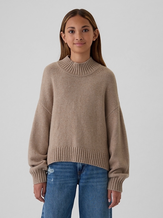 Image number 1 showing, Kids CashSoft Oversized Mockneck Sweater