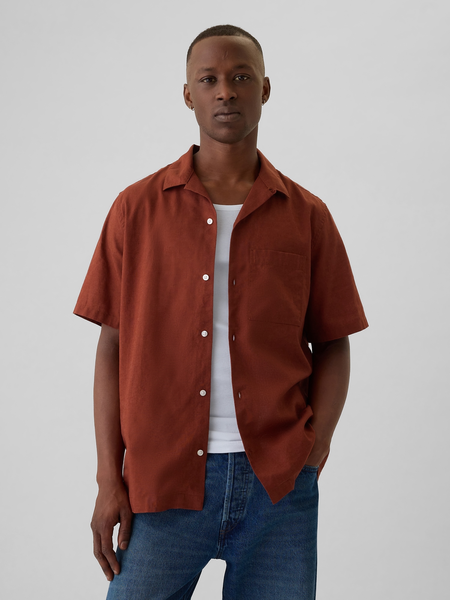 Linen-Cotton Resort hirt