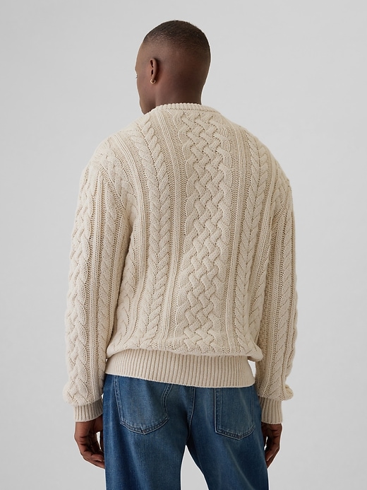 Image number 2 showing, Relaxed Cable-Knit Sweater