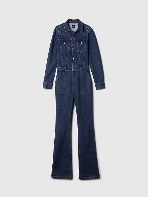 Image number 7 showing, Western Denim Jumpsuit