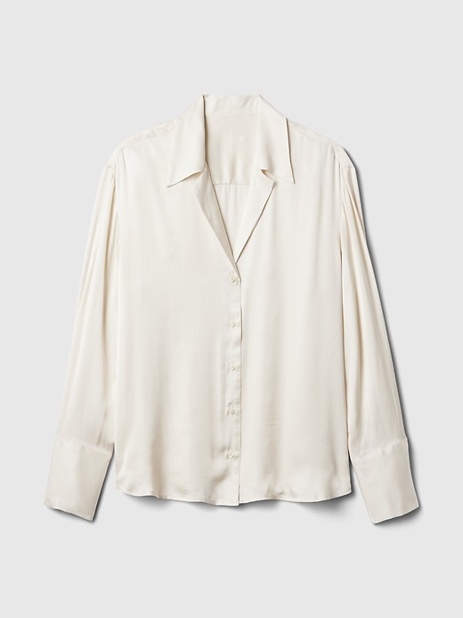 Image number 5 showing, Satin Relaxed Shirt