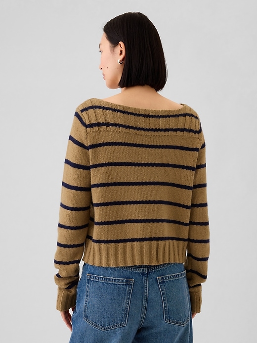 Image number 2 showing, CashSoft Boatneck Sweater