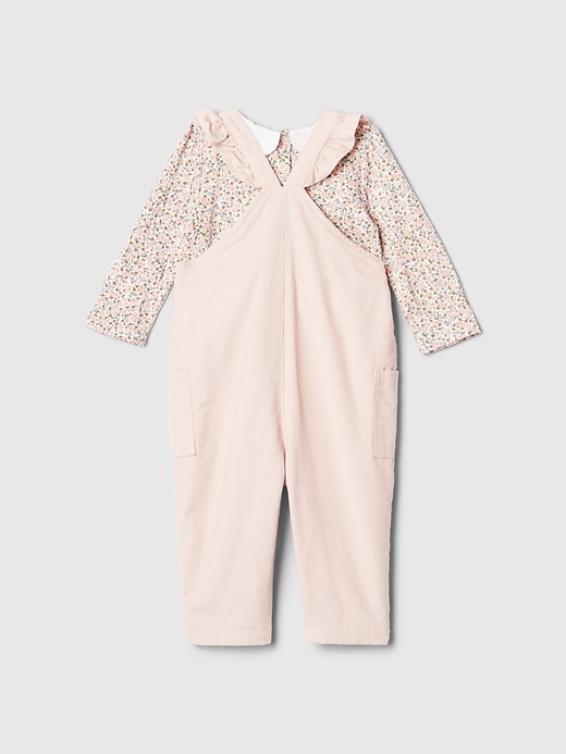 Image number 2 showing, Baby Corduroy Overall Outfit Set