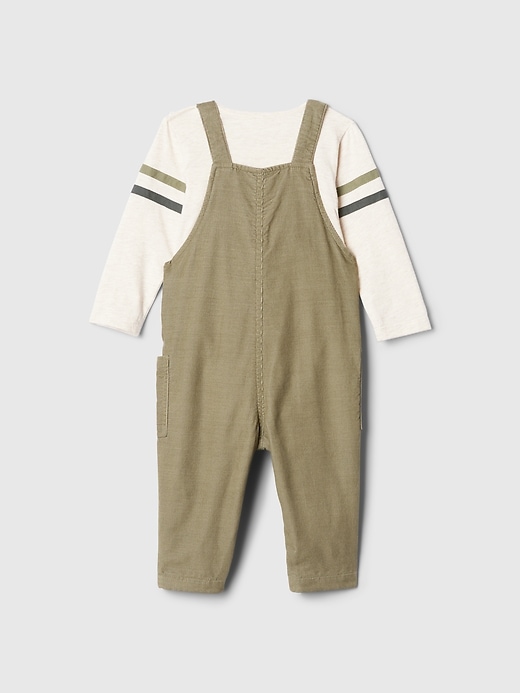 Image number 2 showing, Baby Corduroy Overall Outfit Set