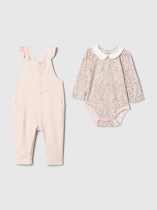 Image number 3 showing, Baby Corduroy Overall Outfit Set