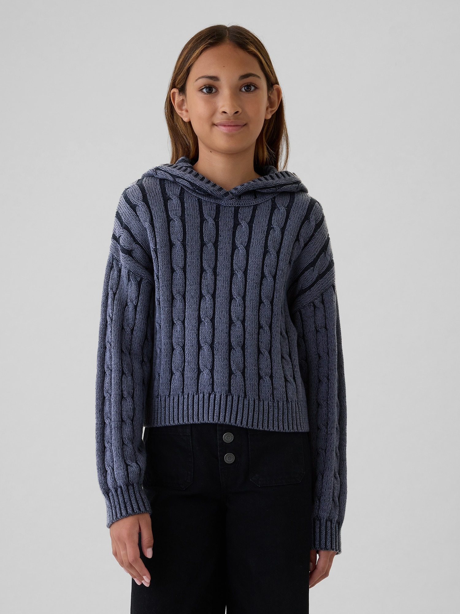 Kids Cable-Knit Cropped Sweater | Gap