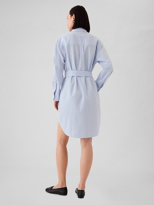 Image number 2 showing, Organic Cotton Oxford Mini Shirtdress