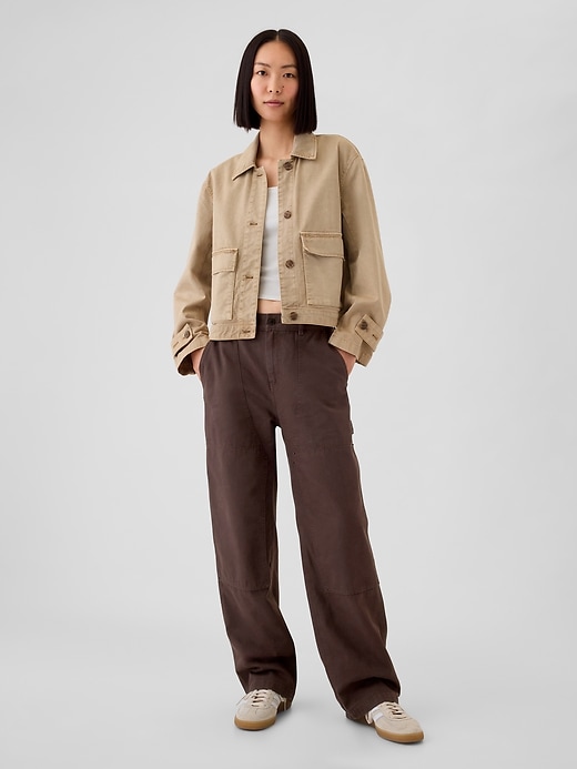 Image number 1 showing, High Rise Double-Knee Carpenter Pants