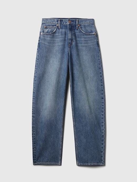 Image number 7 showing, High Rise Barrel Jeans
