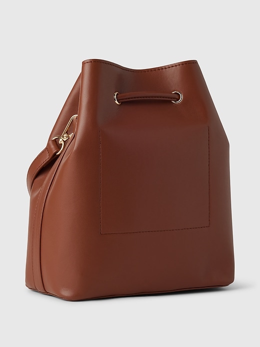 Image number 2 showing, Vegan Leather Bucket Bag