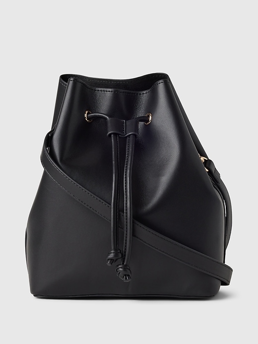 Image number 1 showing, Vegan Leather Bucket Bag