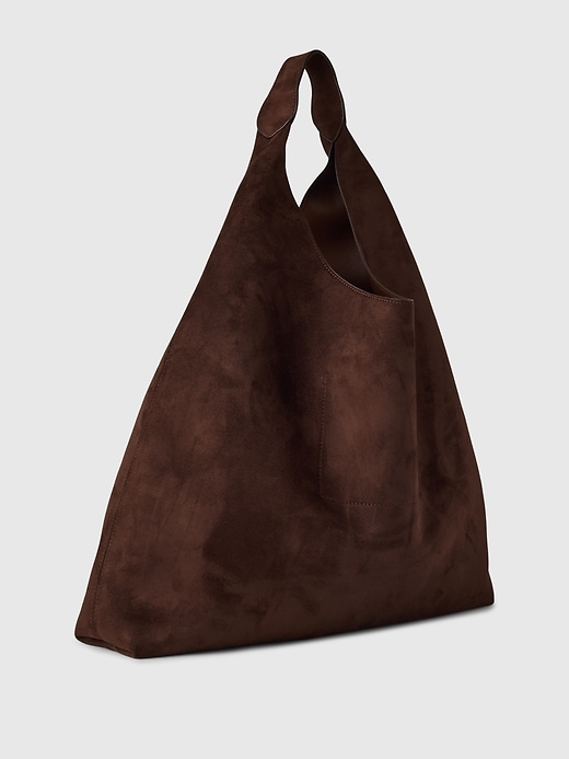 Image number 2 showing, Vegan Suede Slouchy Tote Bag