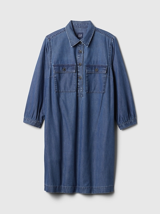 Image number 7 showing, Denim Utility Mini Shirtdress