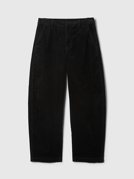 Image number 7 showing, High Rise Corduroy Tapered Ankle Trousers