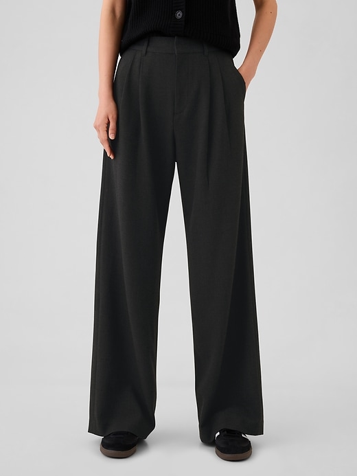 Image number 2 showing, 365 High Rise Brushed Twill Pleated Trousers