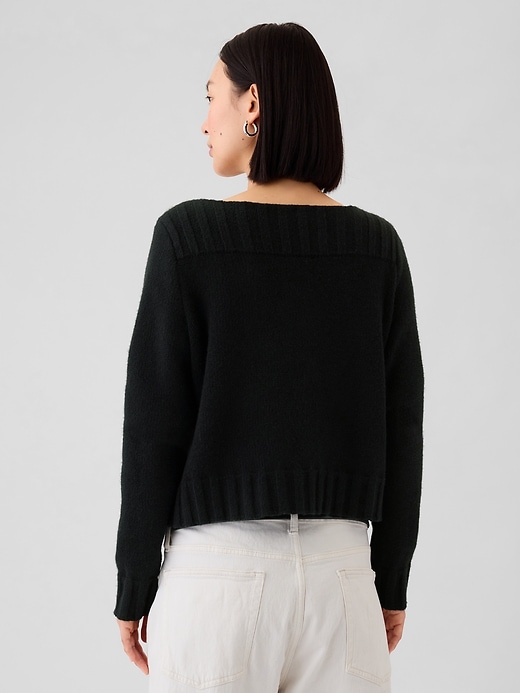 Image number 2 showing, CashSoft Boatneck Sweater