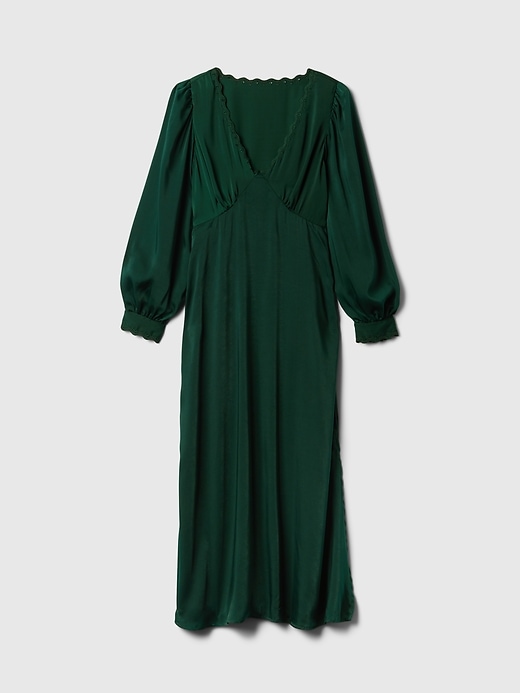 Image number 7 showing, Satin Empire Midi Dress