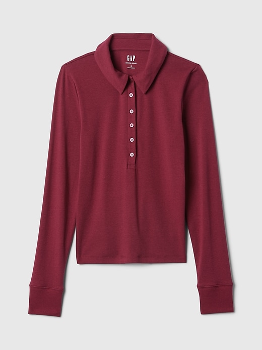 Image number 5 showing, Modern Cropped Polo Shirt