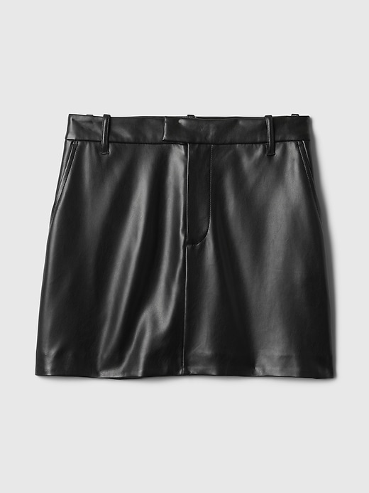 Image number 5 showing, Vegan Leather Mini Skirt